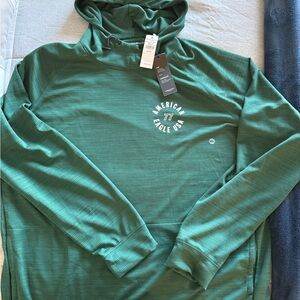 American Eagle Outfitters Forest Green Flex T-Shirt Hoodie
